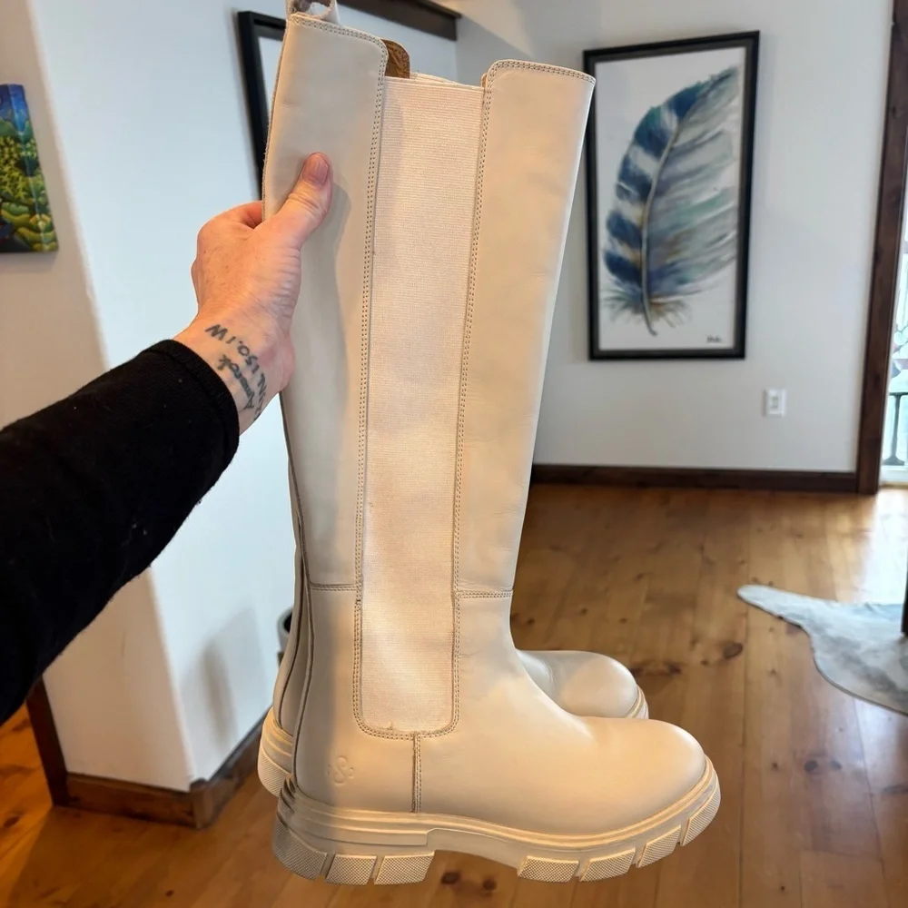 SUMMUM Woman Genuine Leather Knee-High Boots | Chic Minimalist Designer Boot
